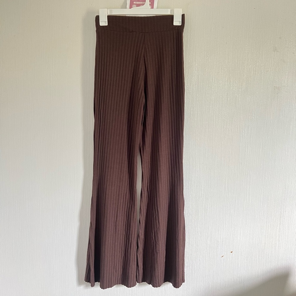 brown h&m pants